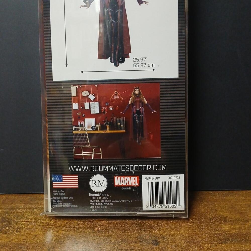 Roommates WANDAVISION Peel Stick Wall Decals (13ct), Marvel, Elizabeth Olsen - Picture 6 of 6